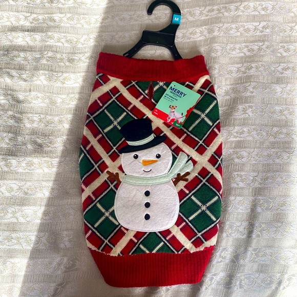 Doggy snowman sweater - Picture 1 of 5